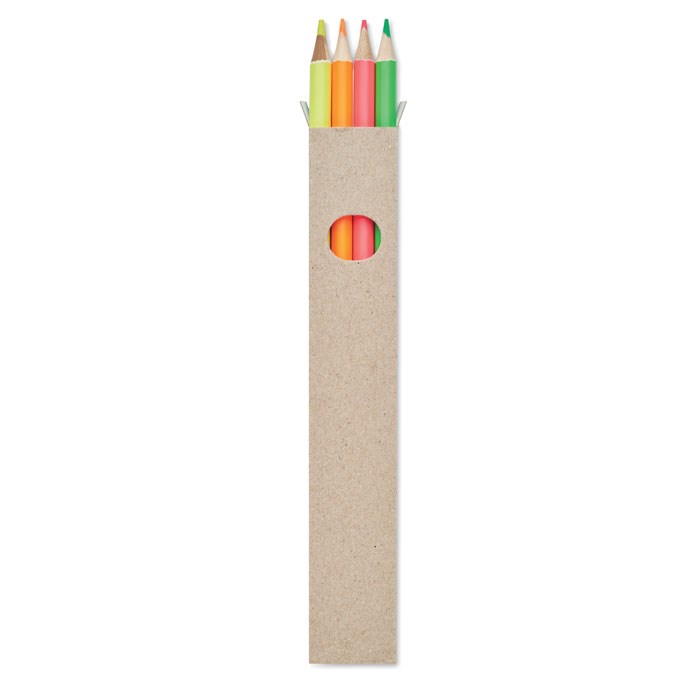 BOWY - 4 Textmarker-Buntstifte