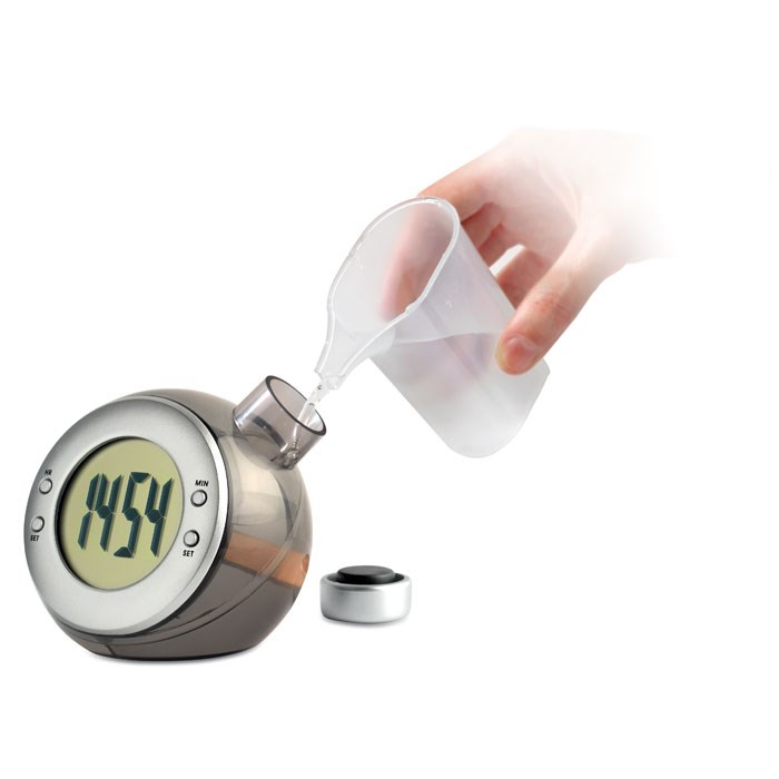 DROPPY - Wasserkraft-betriebene Tischuhr