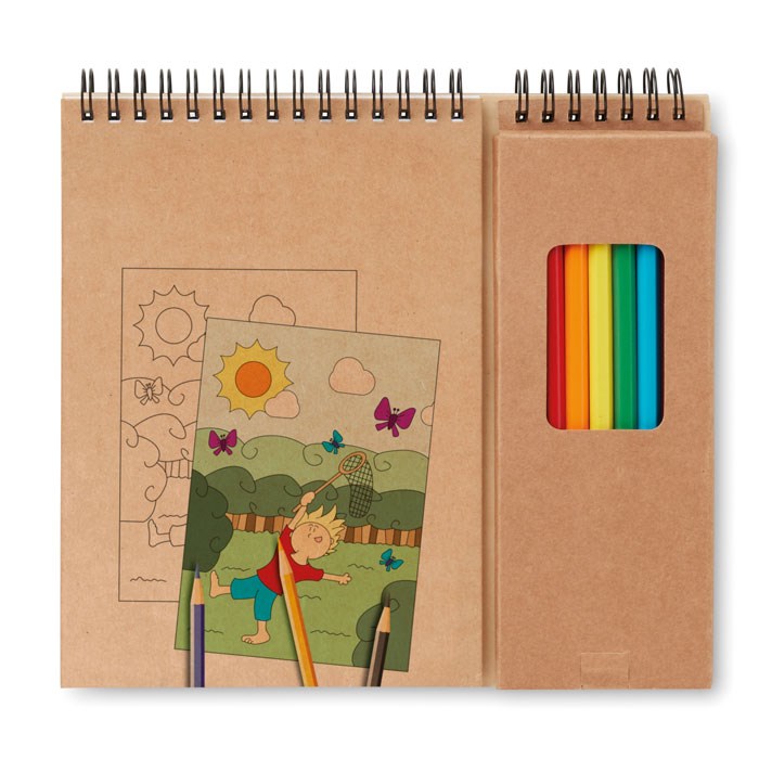 COLOPAD - Malset mit 8 Buntstiften