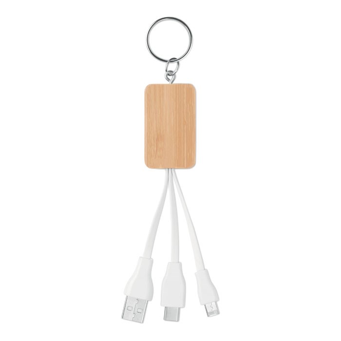 CLAUER - Schlüsselring-Ladekabel 3in1