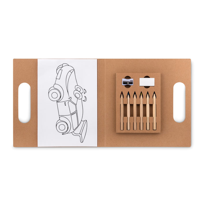 FOLDER2 GO - Malset mit 6 Buntstiften