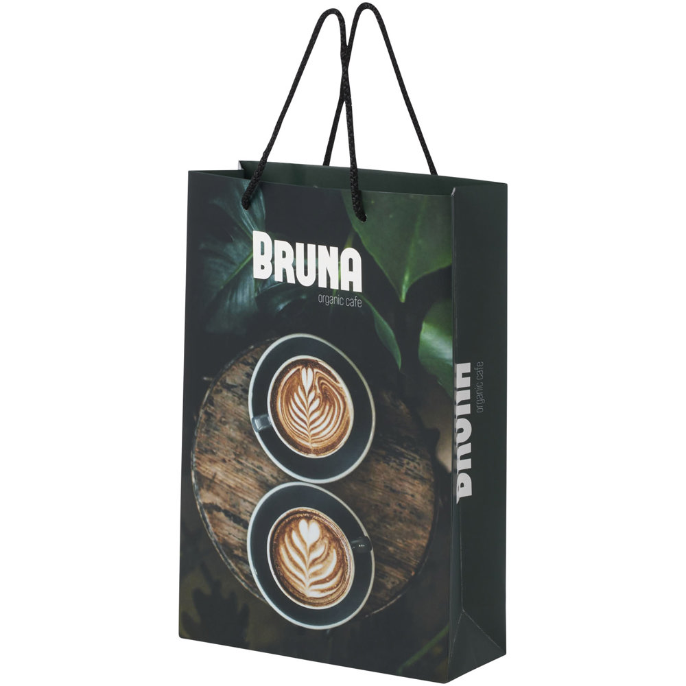 Handgefertigte 170 g/m² Integra-Papiertüte mit Kordelgriffen – 24 × 9 × 36 cm